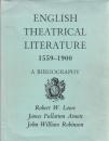 『英国演劇文献書誌―1559年から1900年まで』